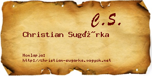 Christian Sugárka névjegykártya